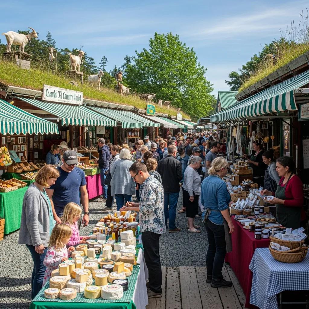 Coombs and Old Country Market bustling with visitors and local vendors
